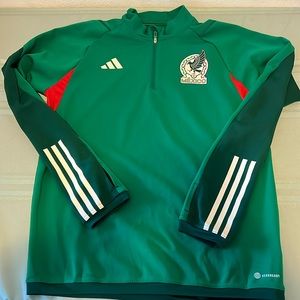 ADIDAS MEN'S MEXICO TIRO 23 TRAINING TOP GREEN/WHITE